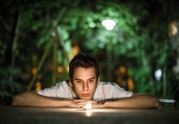 This is How you increase awareness. A man is focusing on light.