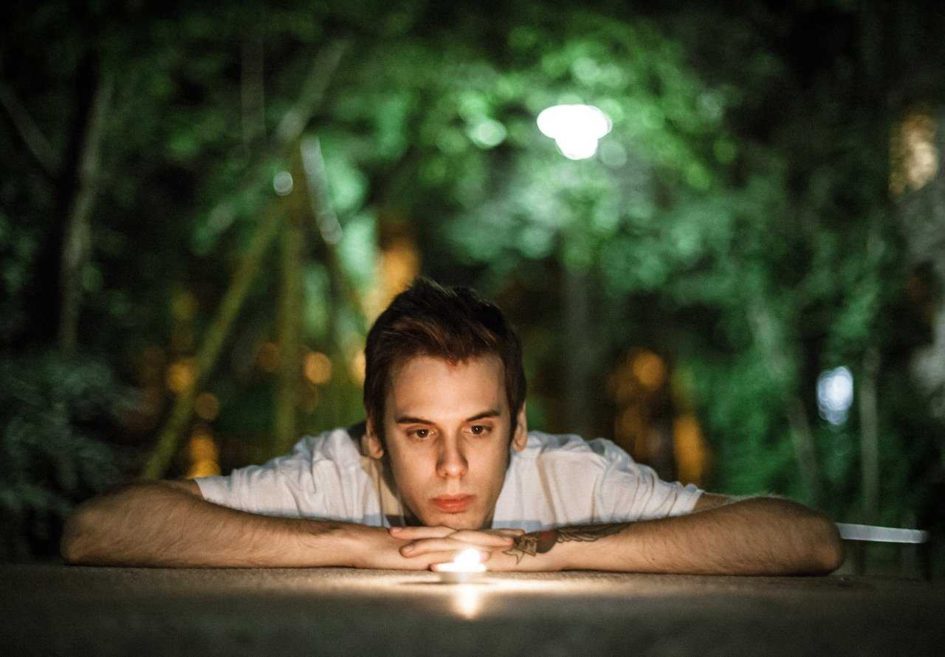 This is How you increase awareness. A man is focusing on light.